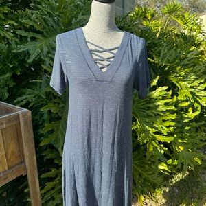 Philosophy brand stretchy marine style dress,size M